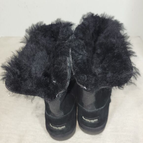 Koolaburra by UGG Boots Womens Size 8 Black Short Lined Suede Winter Cold Fall - Picture 10 of 16